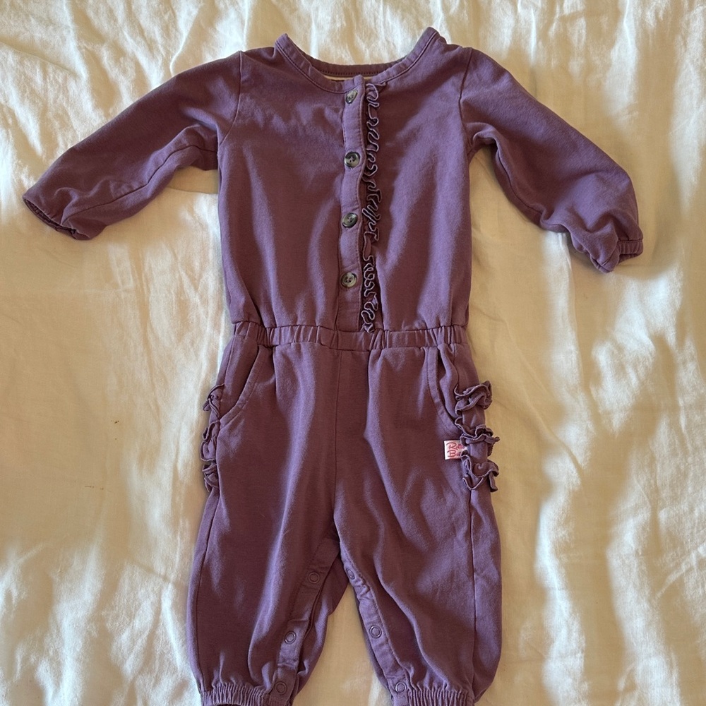 Ruffle Butts Lavender One Piece Footie